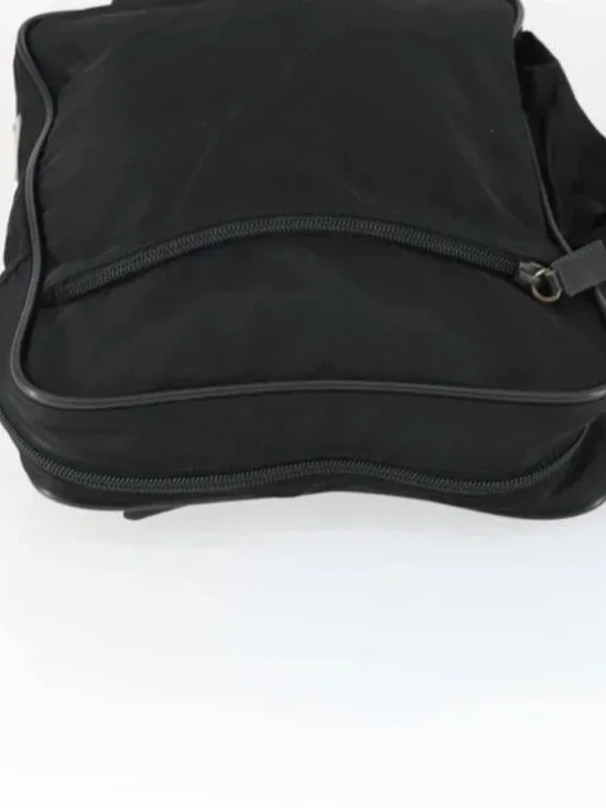 PRADA Shoulder Bag Nylon Black Silver Auth - Picture 6 of 16